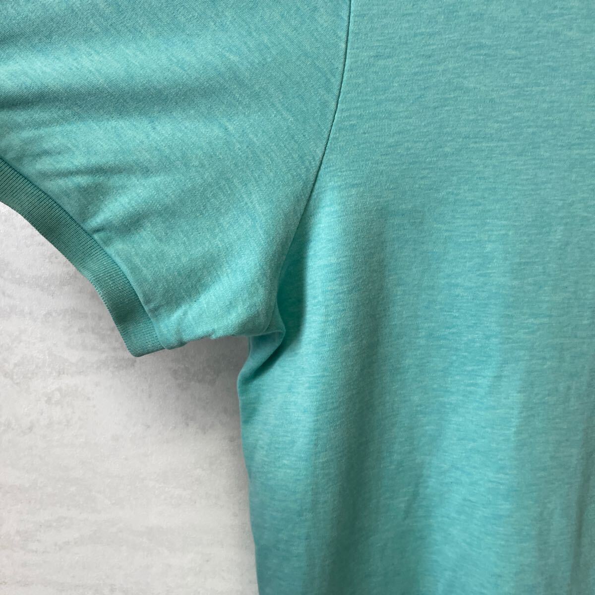 半袖ポロシャツ ワンポイント 刺繍 Polo Ralph Lauren サイズL 青ブルー　コットンシャツ　メンズ古着_画像5