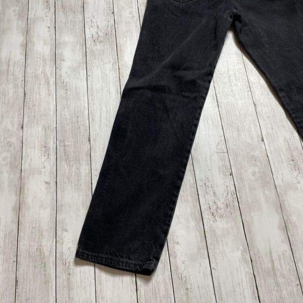 ラスラー RUSTLER ラングラー 黒ブラックデニムパンツ Ｗ30Ｌ30 古着の画像10