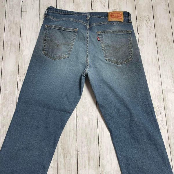 LEVIS529 リーバイスＷ34Ｌ34 ややバギーパンツ 青ブルーメンズ古着の画像9