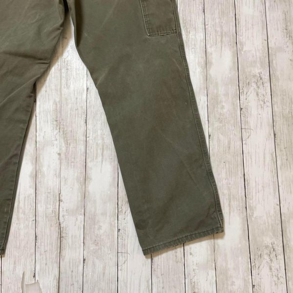  Dickies популярный цвет MOS Duck painter's pants moss green размер XL мужской б/у одежда W37