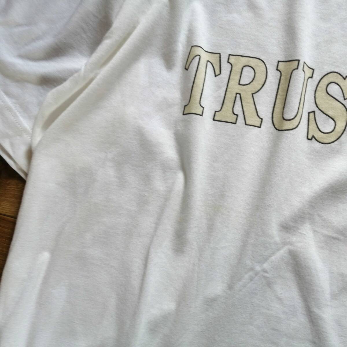 TRUSSARDI トラサルディ プリントtシャツ Fサイズ ホワイト 24-0408fu05【4点同梱で送料無料】の画像2