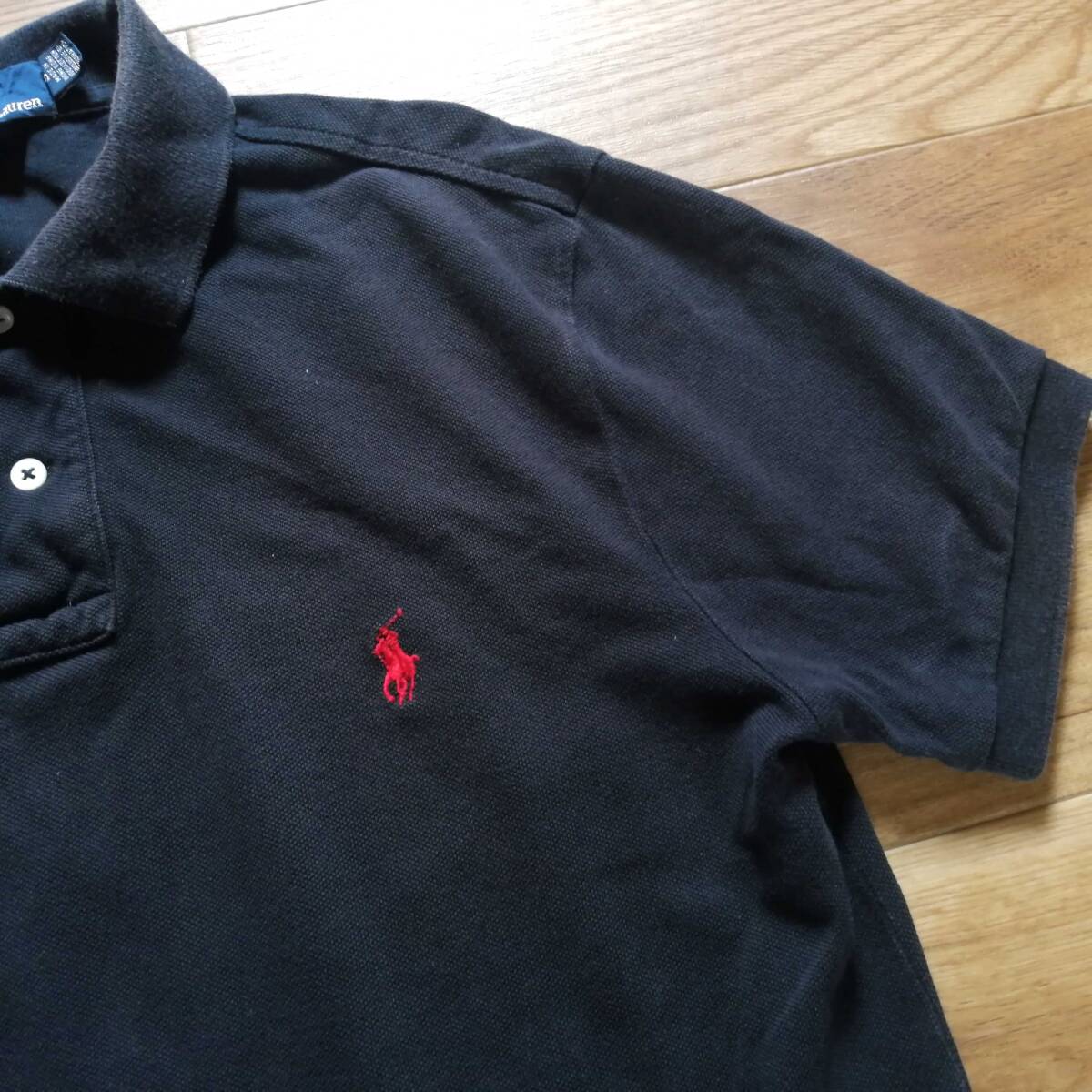 POLO RALPH LAUREN ポロ ラルフローレン ポロシャツ Sサイズ ブラック 24-0408fu05【4点同梱で送料無料】_画像3