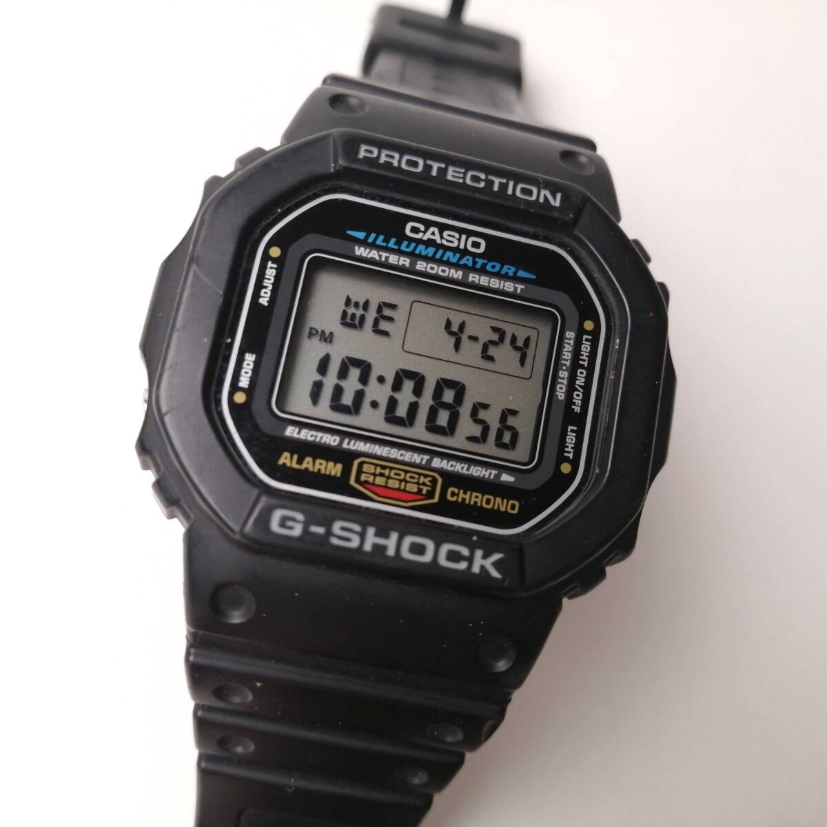 稼働品【CASIO】カシオ G-SHOCK DW-5600E 動作OK ブラック バックライト点灯OK 中古品 24-0426fu04【4点同梱で送料無料】の画像1