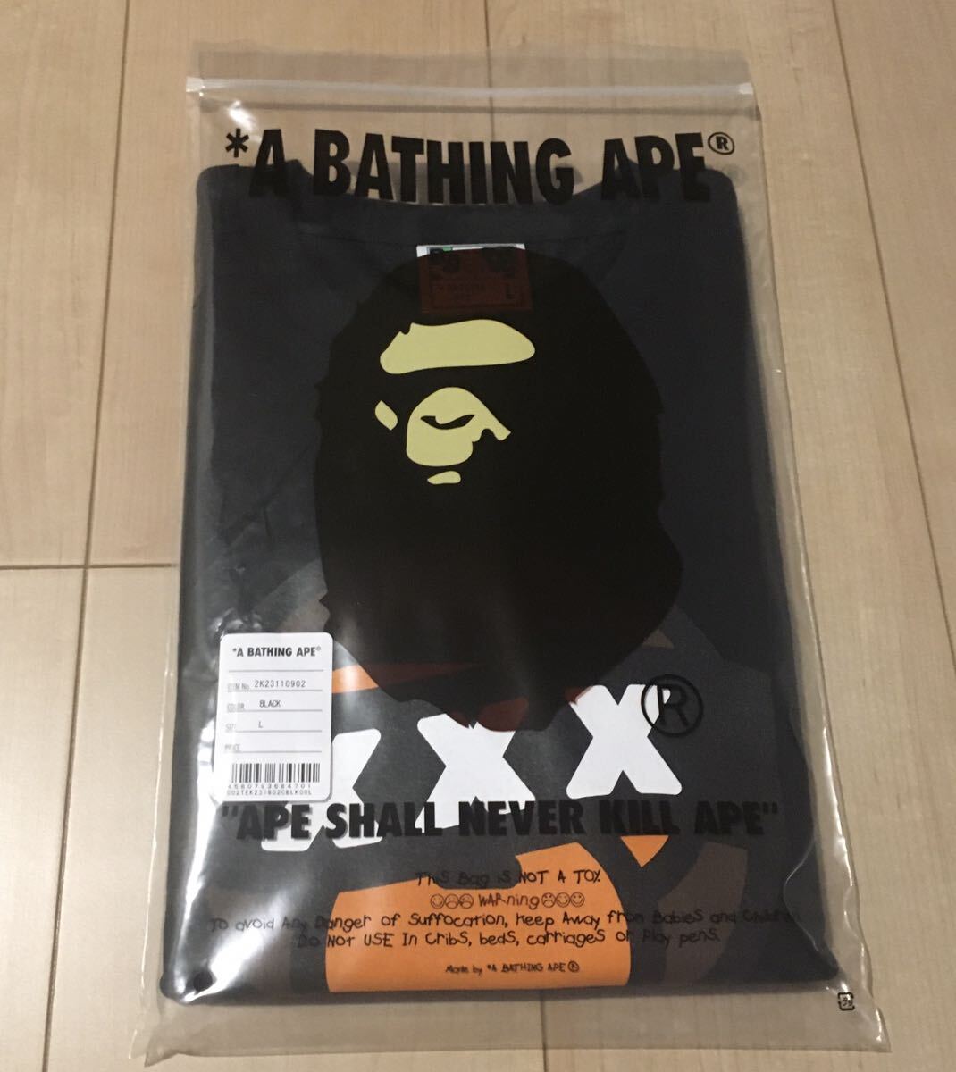 『新品』GOD SELECTION XXX × BAPE★BABY MILO Tシャツ Lサイズ★黒 ブラック_画像4