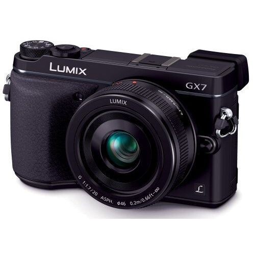 中古 １年保証 美品 Panasonic LUMIX DMC-GX7 レンズキット 単焦点 ブラック_画像1