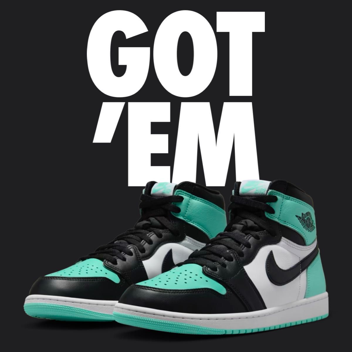 Nike Air Jordan 1 High OG "Green Glow" 26.5cm