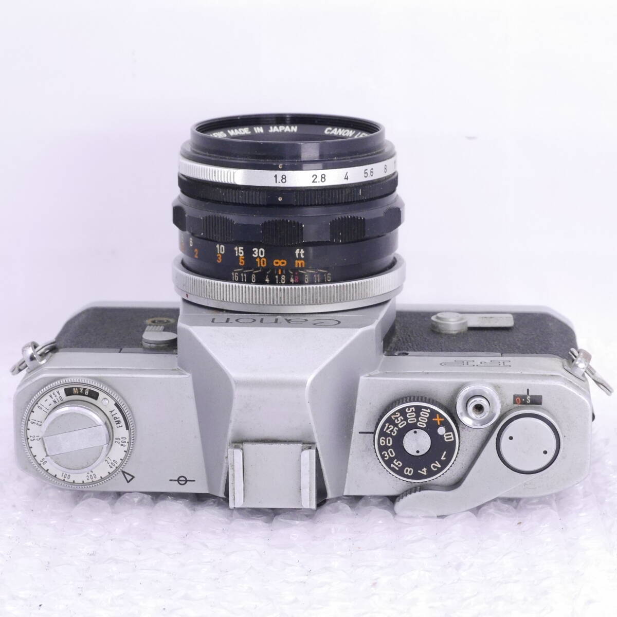 ジャンク Canon FP キャノン LENS FL 50mm F1.8 レンズ付き S380の画像4