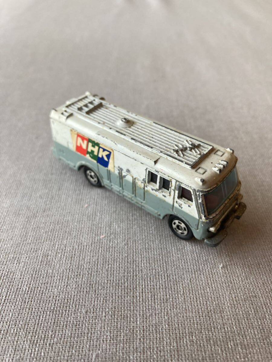 【レア】日本製 トミカ tomica No.75 TV BUS NHK-TV 中継車 トミカレーシングカーシリーズ No.3 ギフトセットバラ 限定品の画像4