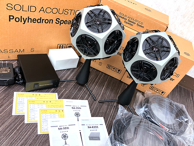 ■未使用品■SOLID ACOUSTICS Polyhedron Speaker SA-355i SA-E355 12面体 スピーカー ソリッドアコースティクス■_画像1