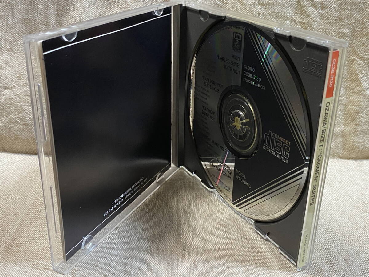 CC38-3130 初期EMI 黒ANGEL BLACK TRIANGLE 小澤征爾／ビゼー：カルメン組曲 日本盤の画像6
