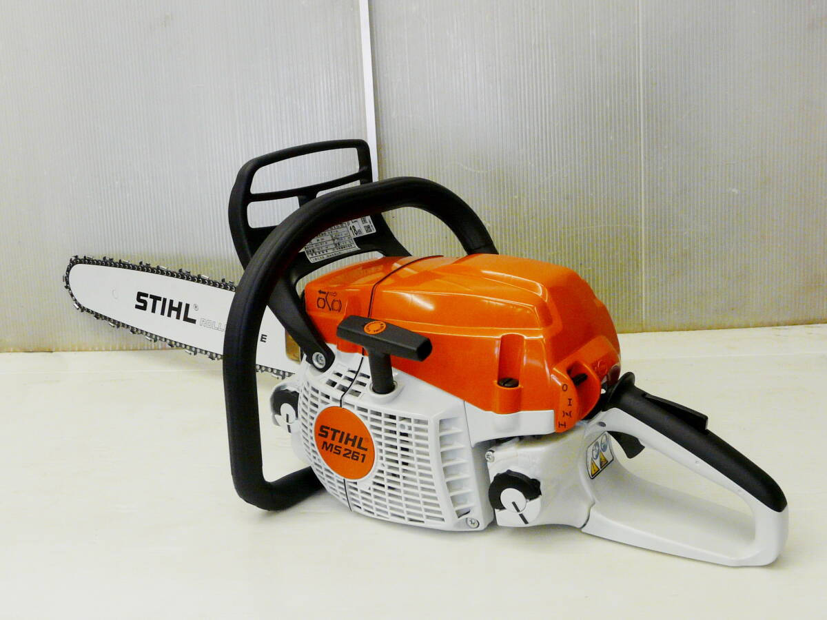 超良品新古機☆ STIHL / スチール 50.2cc 山林プロ用 エンジンチェンソー MS261 _画像4