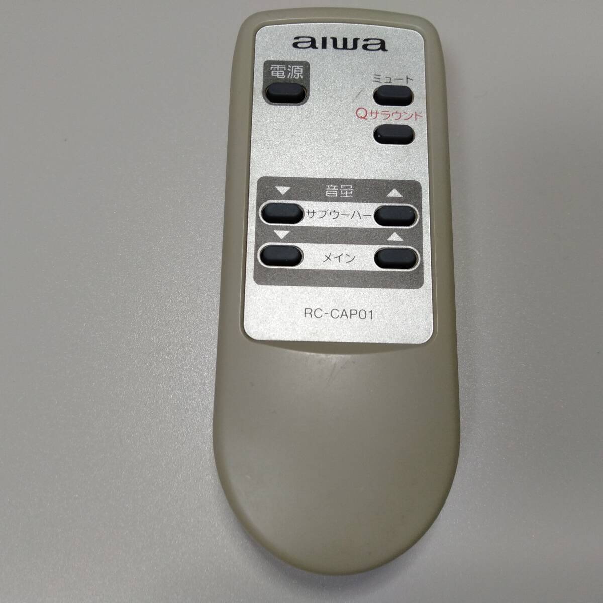 [送料無料] AIWA リモコン RC-CAP01 サラウンドシステム HE-303 用 ホームシアター 等 サウンドバー_画像1