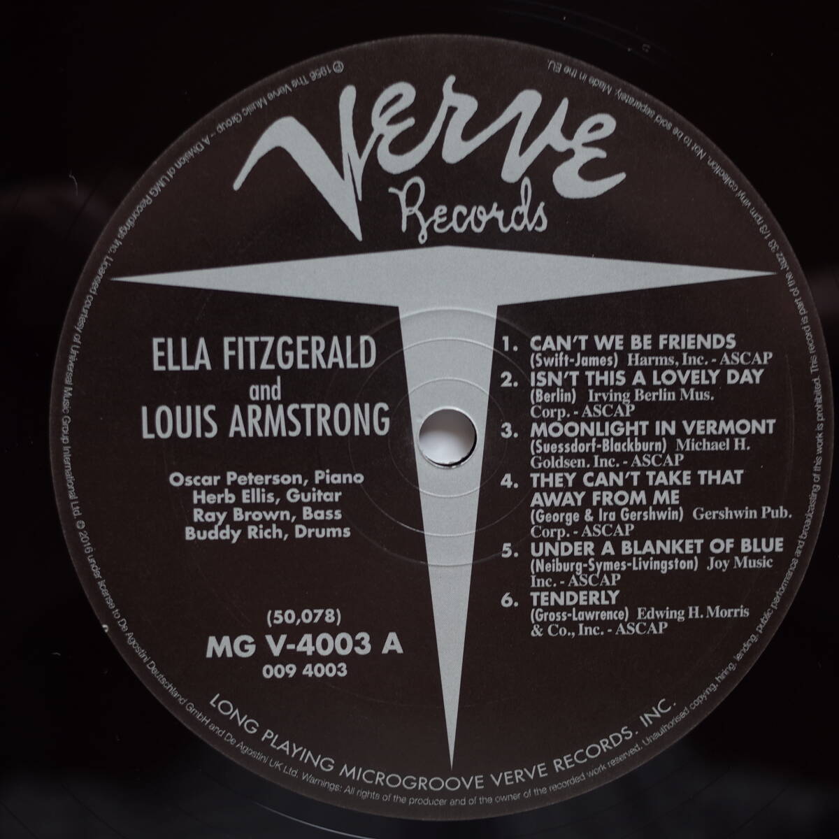 ◆ジャズ・ボーカル名盤！◆Ella Fitzgerald & Louis Armstrong◆《Ella & Louis》◆Jazz LP Record Collection◆解説書付◆新品同様極美品_画像6