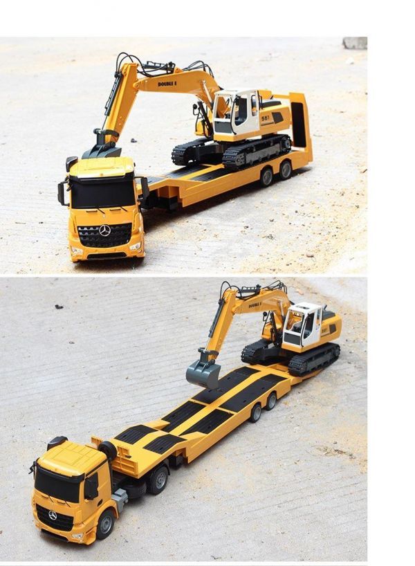  connection cut .. is possible Flat trailer radio-controller . aluminium bucket installing power shovel radio-controller. set several pcs same time mileage possible 2.4GHz frequency 