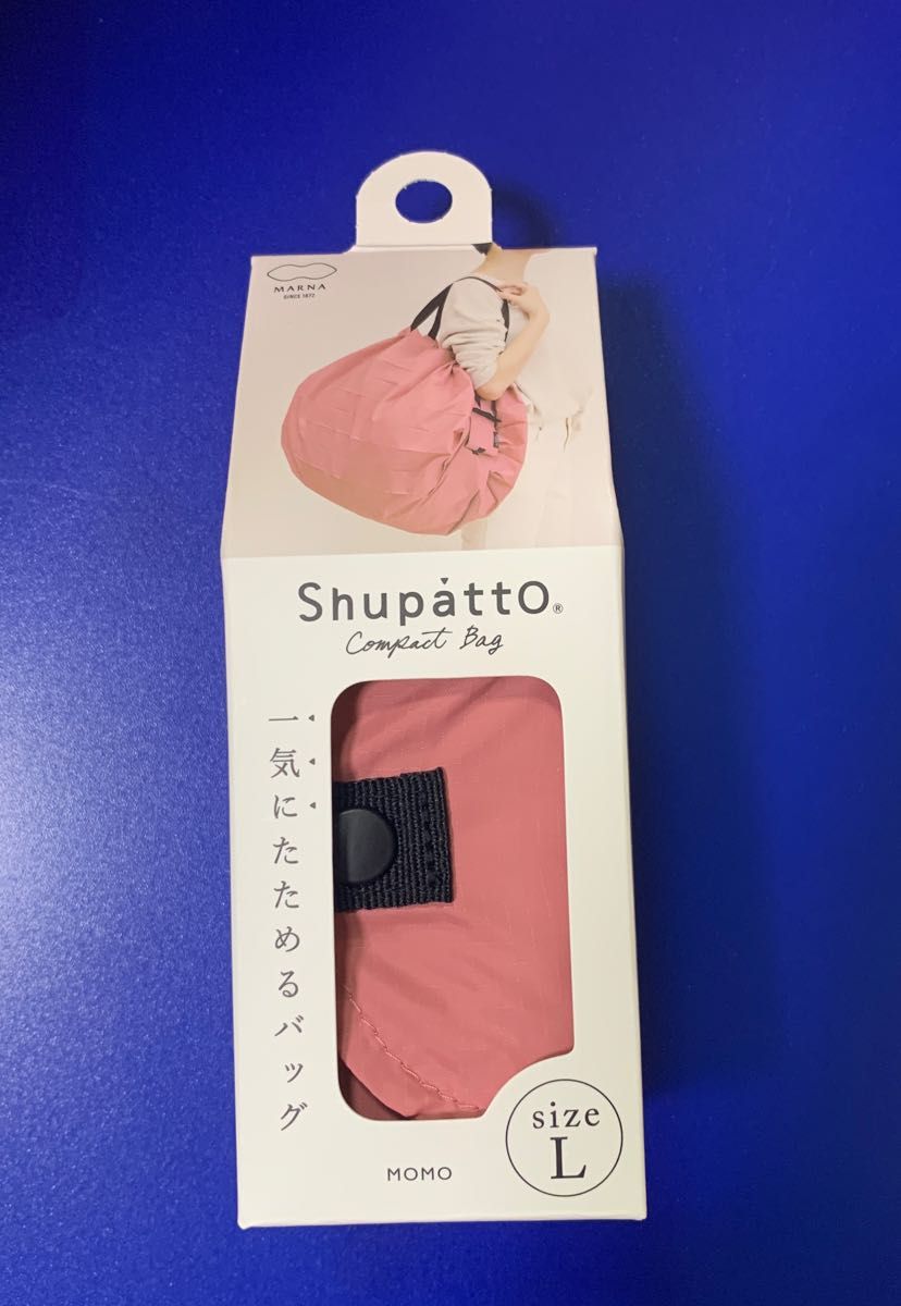 シュパット Shupatto Lサイズ MOMO マーナ リニュアル ピンク エコバッグ 折り畳みバッグ