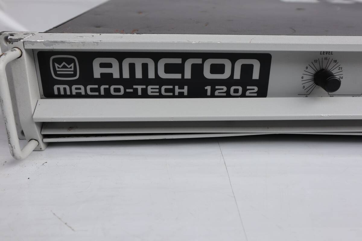 D0878(RK) Y AMCRON アムクロン パワーアンプ MACRO-TECH1202_画像3