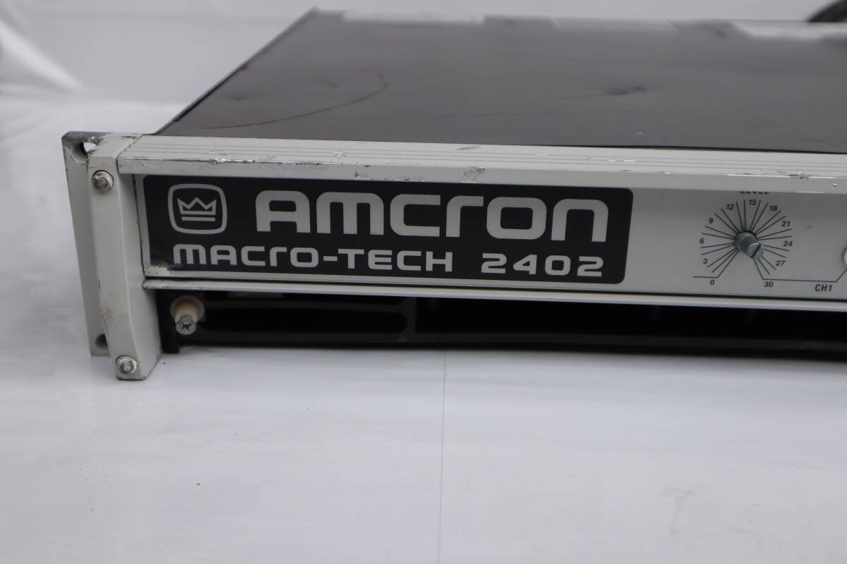D0873(RK) Y AMCRON アムクロン MACRO-TECH 2402 パワーアンプ_画像3
