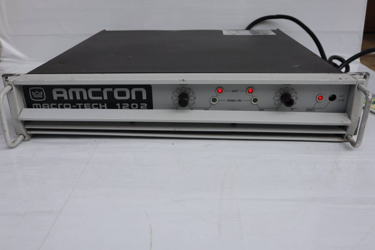 D0880(RK) Y AMCRONamk long power amplifier MACRO-TECH1202 / power supply button breakdown ( power supply torn not )