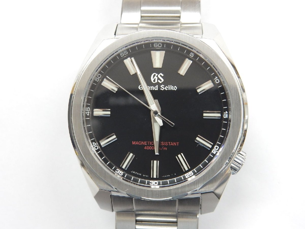 24年2月公式メンテ済【美品】グランドセイコー Grand Seiko スポーツコレクション クォーツ SBGX343 23年4月購入 ブラック メンズ 腕時計の画像3