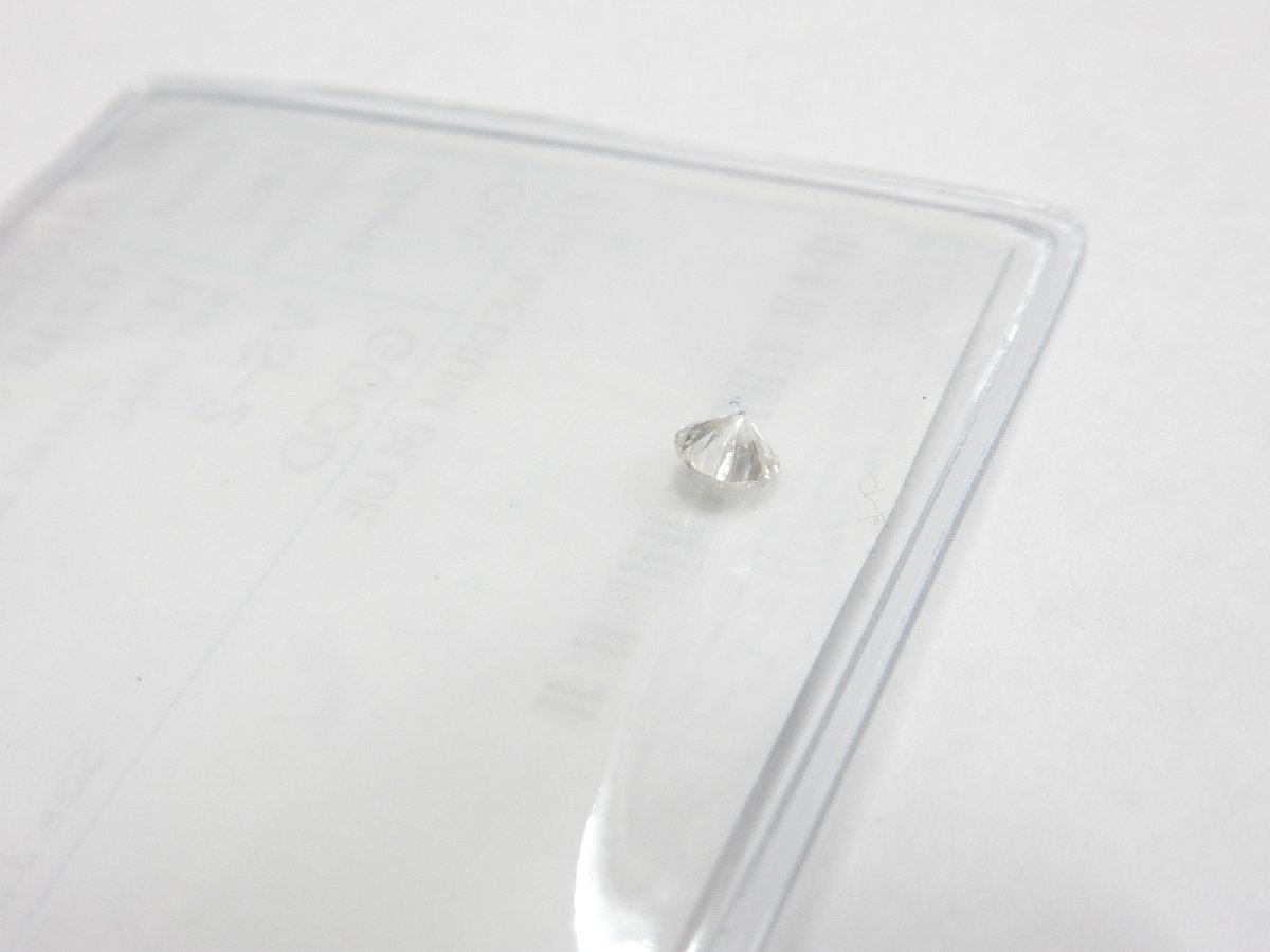 ダイヤモンド 0.248ct H VS-2 GOOD ルース 中央宝石研究所 ソーティング CGL 天然ダイヤ VS2_画像3