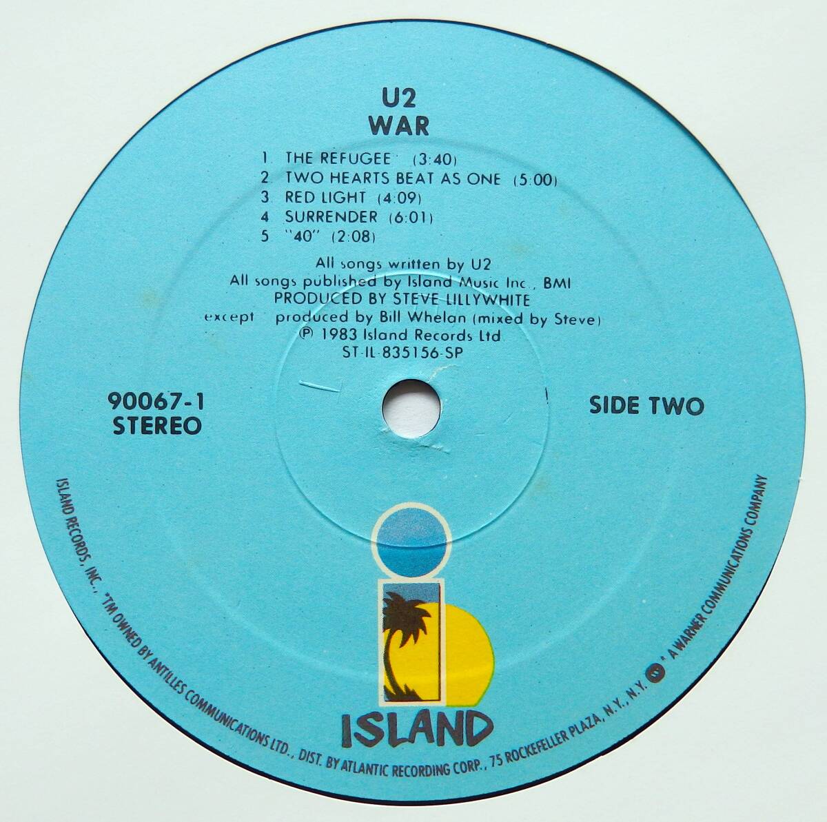 【1983年USオリジナル盤/Specialty Pressing/GFS/ライトブルーラベル/即決盤】 U2 / Warの画像7