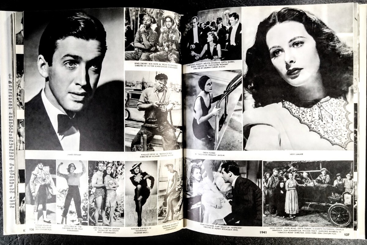 希少・洋書「なつかしのトーキー・スクリーン」1930年代から1968年までの洋画特集.写真4000枚.全339ページ.サイズ:240×310mm.1969年発行の画像7