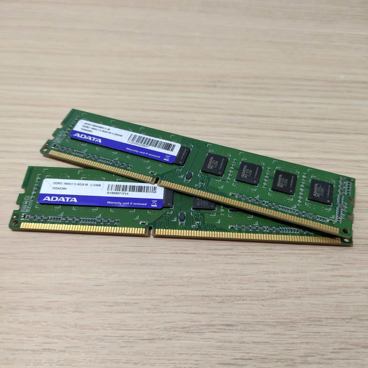 DDR3-1600 8GB×2 16GB Crucial　メモリ　動作確認済み 　PC3-12800　24時間以内発送　3