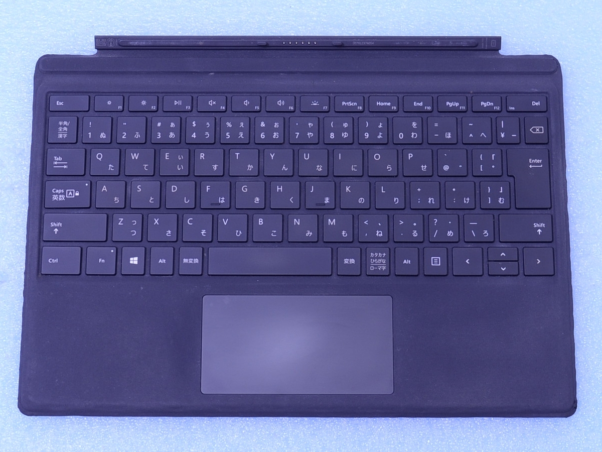 Surface Pro 7+,7,6,5,4,3 タイプカバー Type1725 キーボード ブラック色 Microsoft 管理J11-K5の画像1