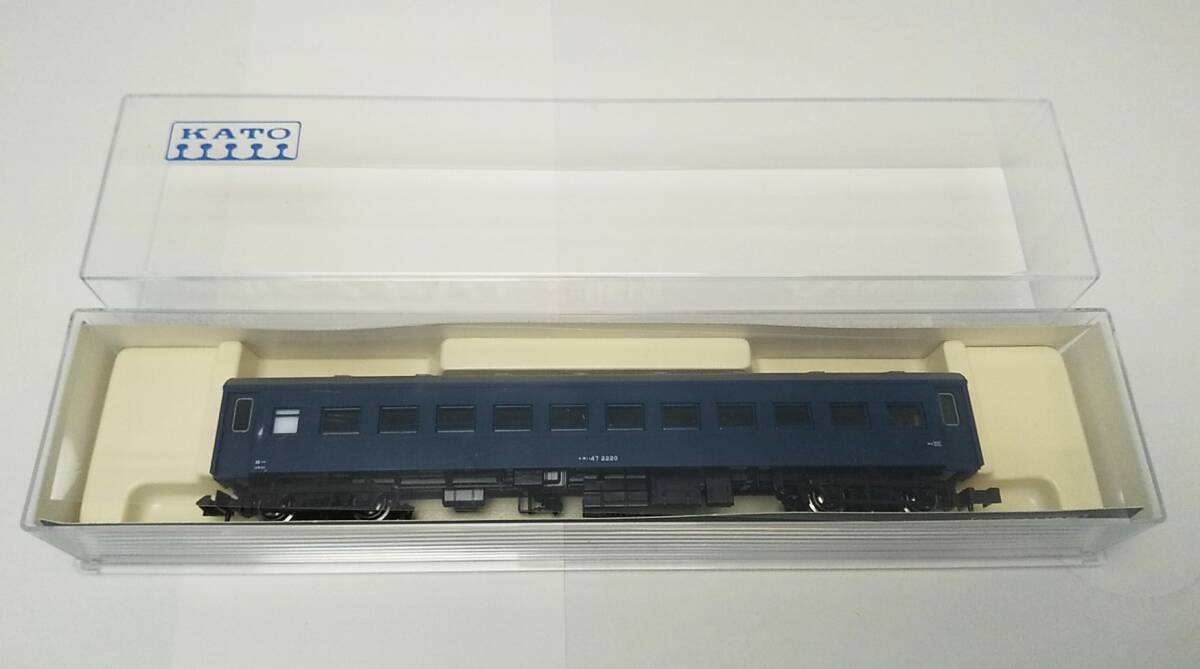 【未使用品】 電車模型　KATO　5135-2　オハ47　ブルー　Nゲージ　/　カトー_画像1