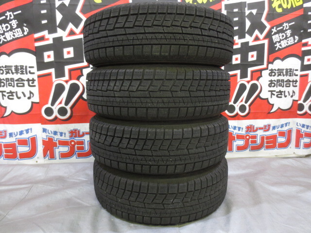 送料無料 社外アルミ GRASS 15×6J +43 100×5H シルバー + YOKOHAMA iG60 185/65R15 2023年 9分山 中古 4本 スタッドレス プリウスの画像6