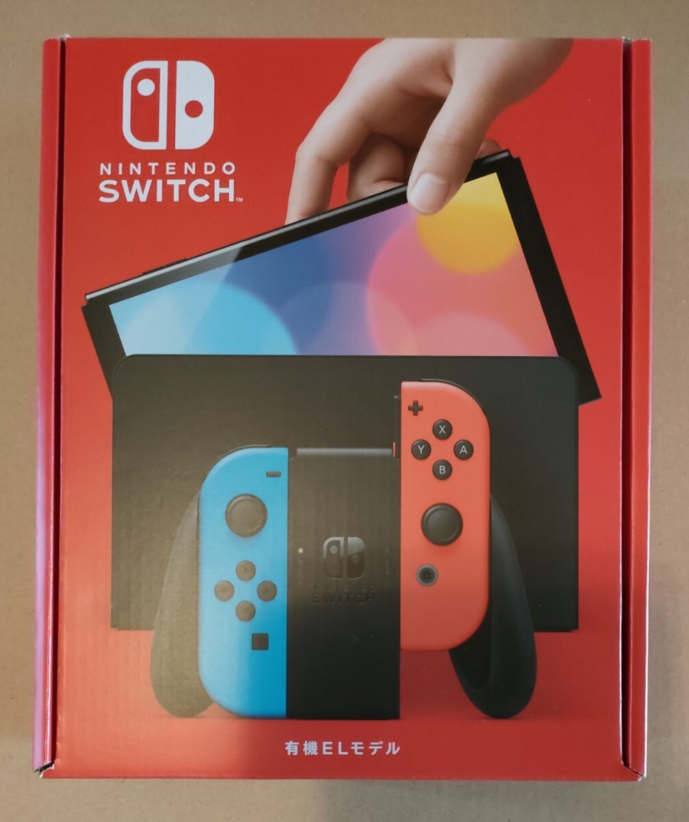 【送料無料/未使用】 Nintendo Switch ニンテンドースイッチ本体 任天堂スイッチ 有機ELモデル ネオンブルーの画像1