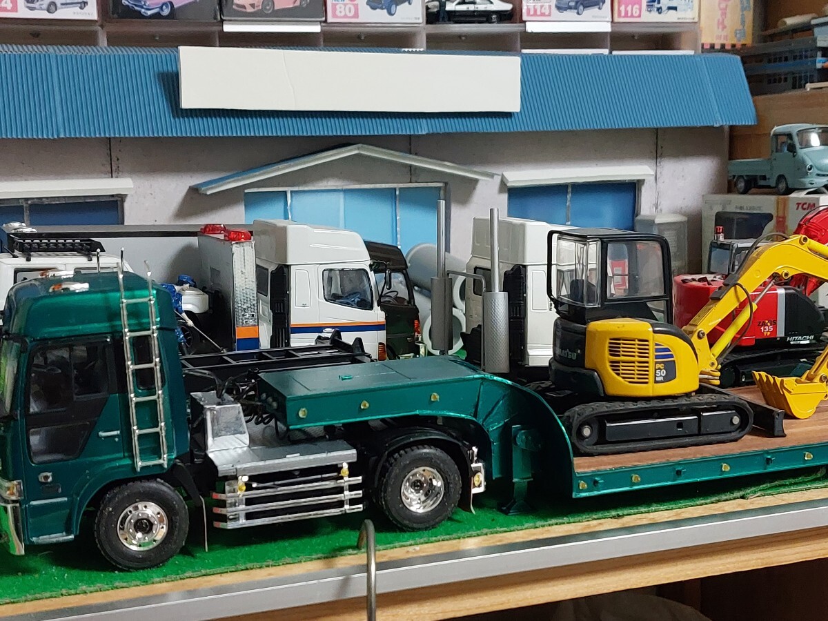 Yahoo!オークション - 1/32アオシマトラックトレーラー 自作の低 Yahoo!オークション - 1/32アオシマトラックトレーラー 自作の低
