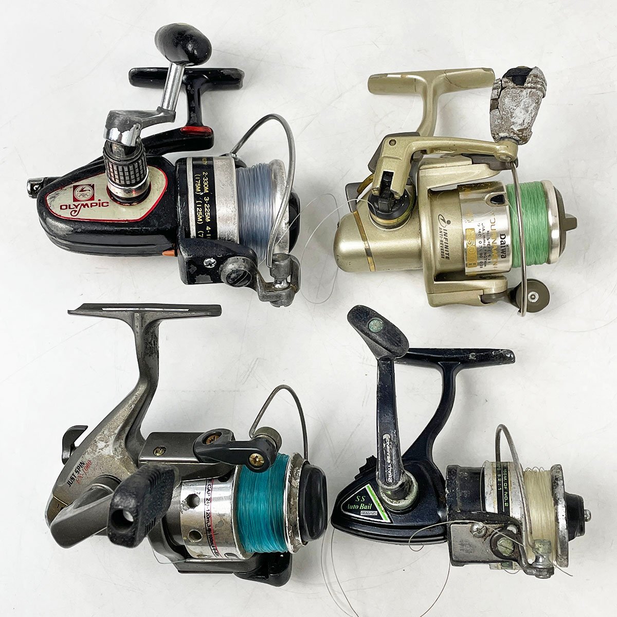 ジャンク品 リール まとめ売りセット スピニングリール他◆Daiwa ダイワ Shimano シマノ RYOBI リョービ OLYMPIC オリムピック他 [R13042]_画像6