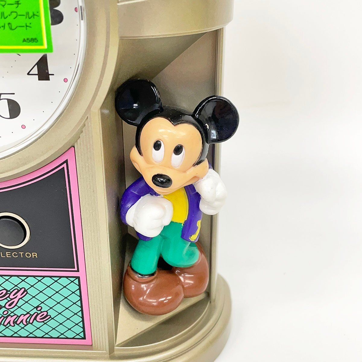 Disney Time ディズニータイム 目ざまし時計 FD415A 動作確認済み ミッキー＆ミニー [C5521]の画像4