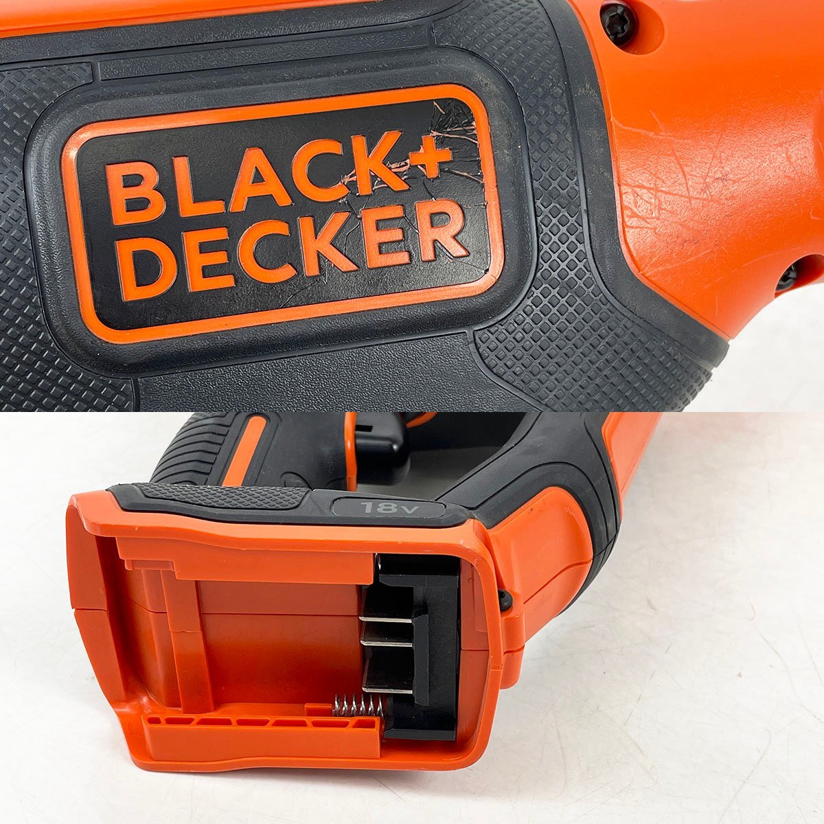 訳あり品 BLACK+DECKER ブラック&デッカー 18Vコードレス ナイロントリマー STC1820EPC◆バッテリー不良 動作未確認 [R13118]_画像6