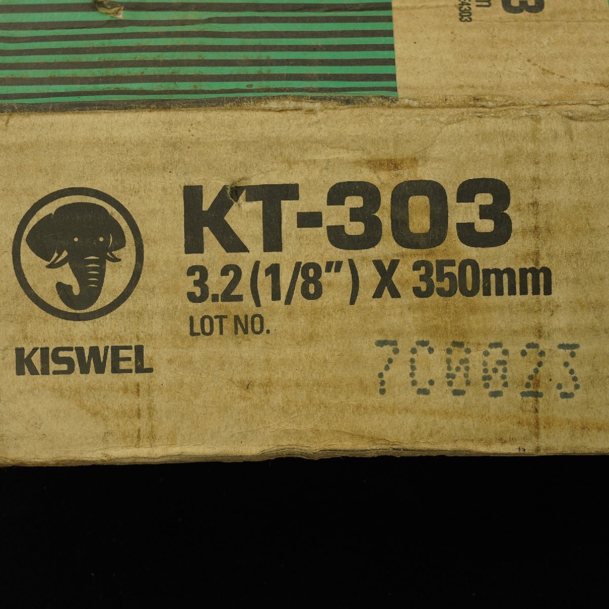 未使用 KISWEL キスウェル 溶接棒 KT-303 15kg 3.2×350mm 5kg x 4個セット 神鋼 Z-44相当 [H661]の画像3