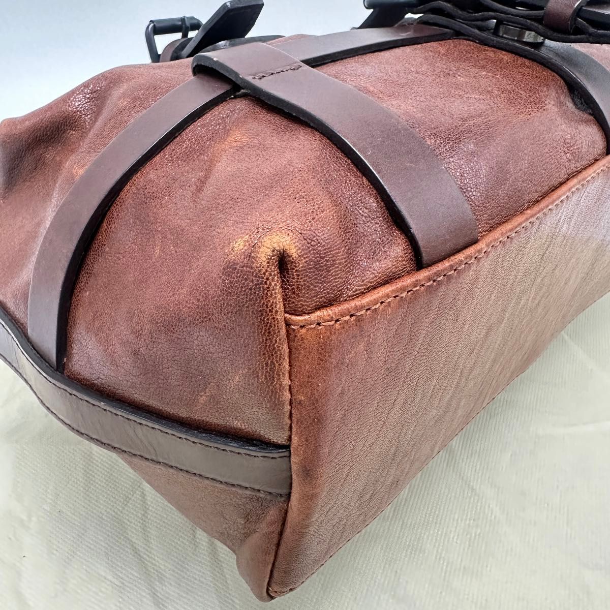 美品　土屋鞄 ハーネスクローク　ボストンバッグ 旅行鞄ショルダーバッグ レザー オールレザー 本革 大容量 ハンドバッグ 2WAY