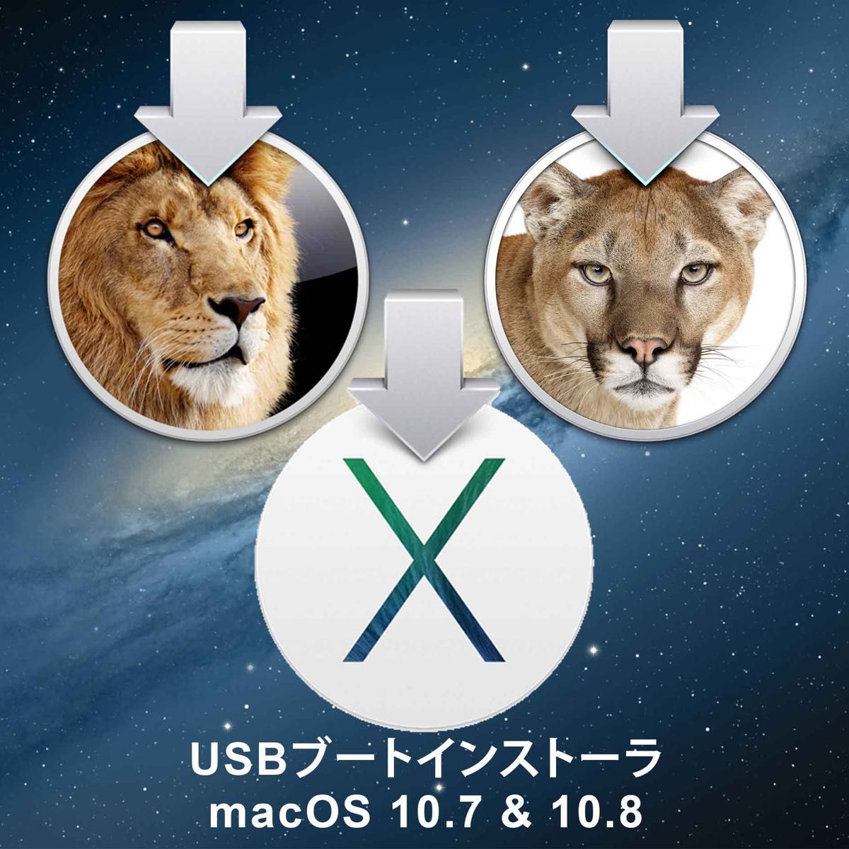 Mac Os 10.7 & 10.8 & 10.9 USB ブートインストーラー 