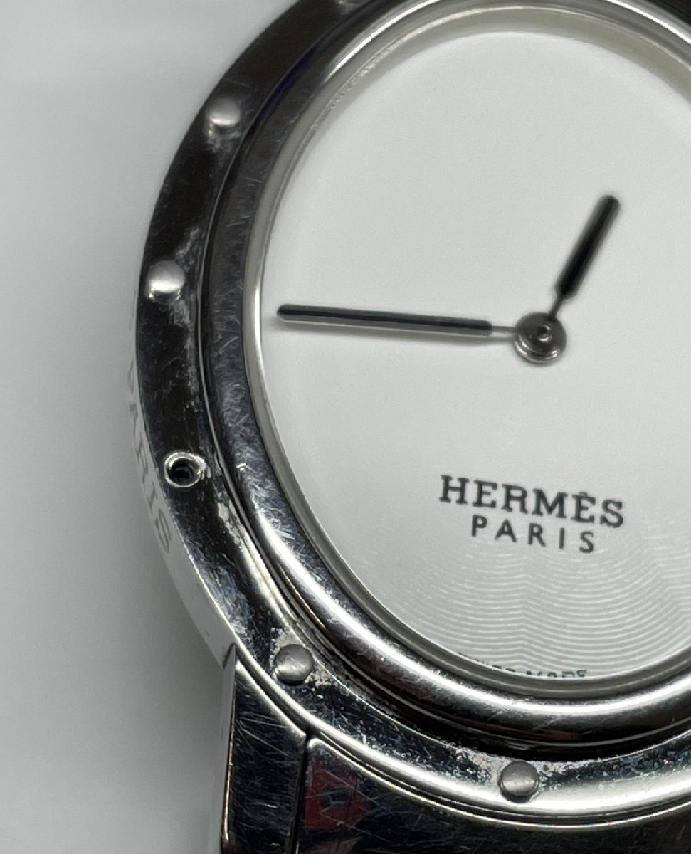 エルメス HERMES 腕時計 C01.510 クリッパー クオーツの画像6