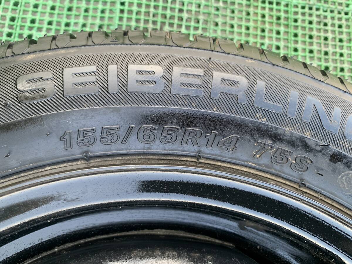 製造 0723 ダイハツ　純正　スチールホイール　14インチ　4.5J　PCD100　4穴　4本セット　155/65R14　鉄ホール　ミラココア　L675S _画像5