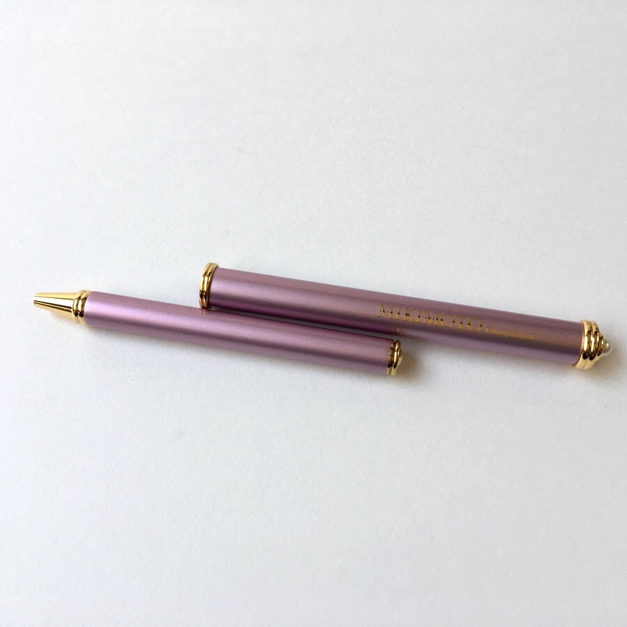 [bdd]/[MIKIMOTO Mikimoto шариковая ручка & книжка маркер (габарит) ( рекламная закладка ) жемчуг ( жемчуг ) есть розовый ]/ изменение сердцевина ( Mitsubishi SE-7) есть 