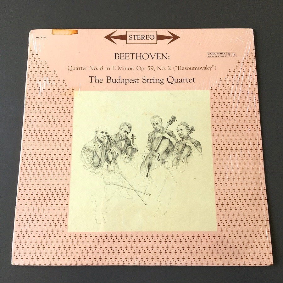 [k40]/ 米盤 LP /『ベートーヴェン 弦楽四重奏曲 第8番 第2番 ブダペスト弦楽四重奏団 / Beethoven Budapest String Quartet』/ MS 6186_画像1
