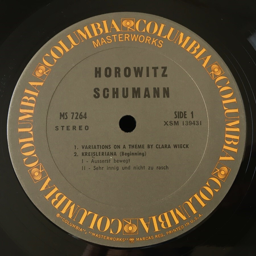 [k39]/ 米盤 LP /『ホロヴィッツ / シューマン クライスレリアーナ / Horowitz / Schumann Kreisleriana』/ MS 7264_画像4