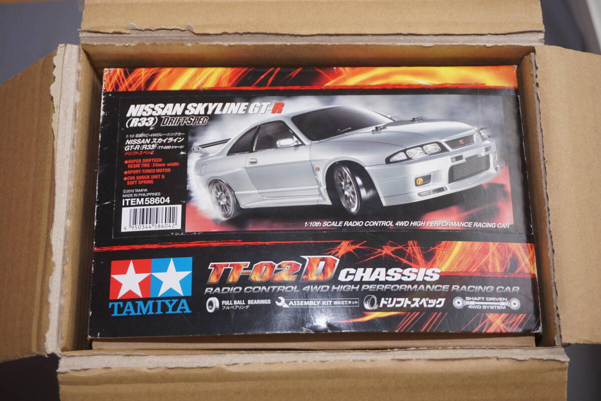 ★ TAMIYA 1/10 TT-02シャーシ + R33 スカイライン GT-R ボディ ★