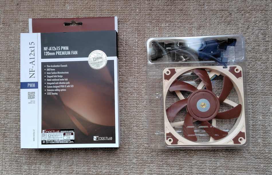  Noctua NF-A12x15 PWM　120x120x15mm　4-pin PWM　1850RPM_画像1