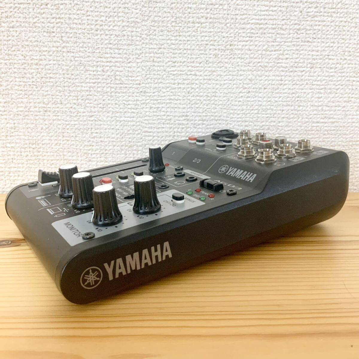 YAMAHA ヤマハ AG03MK2 オーディオミキサー ブラック Type-C電源 オーディオインターフェース ライブ配信 音響機材 中古の画像3