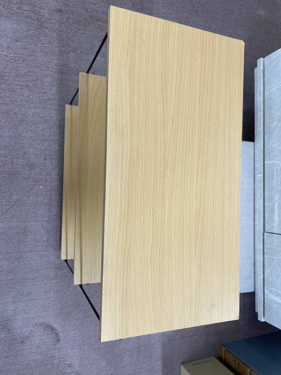シェルフ 木製 アイアンラック ラック 棚 スチールラック ナチュラル 飾り棚 3段ラック 台 アイアン 鉄 シンプル モダンの画像4