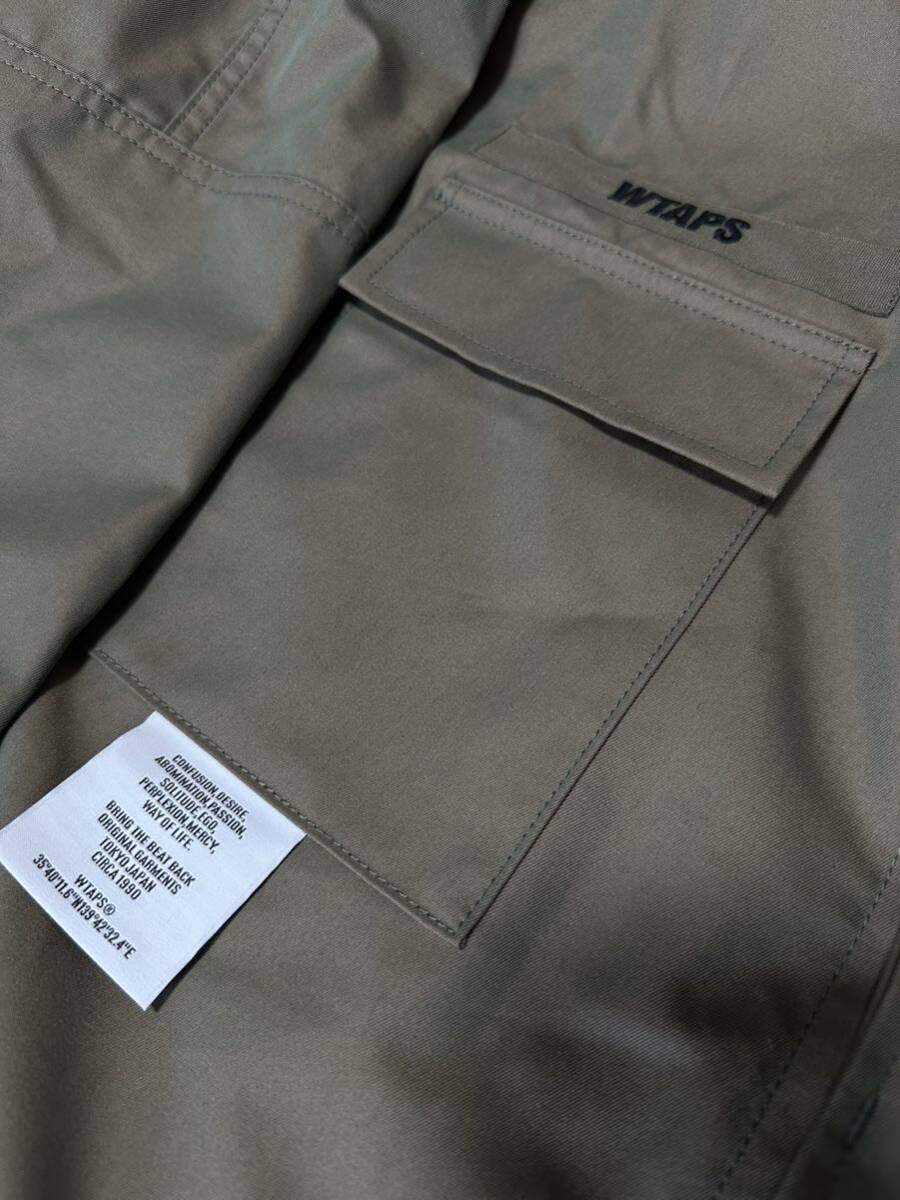 新品同様 20SS ダブルタップス WTAPS 201WVDT-JKM04 GUARDIAN JACKET.COPO.TWILL OLIVE DRAB M ジャケット の画像3