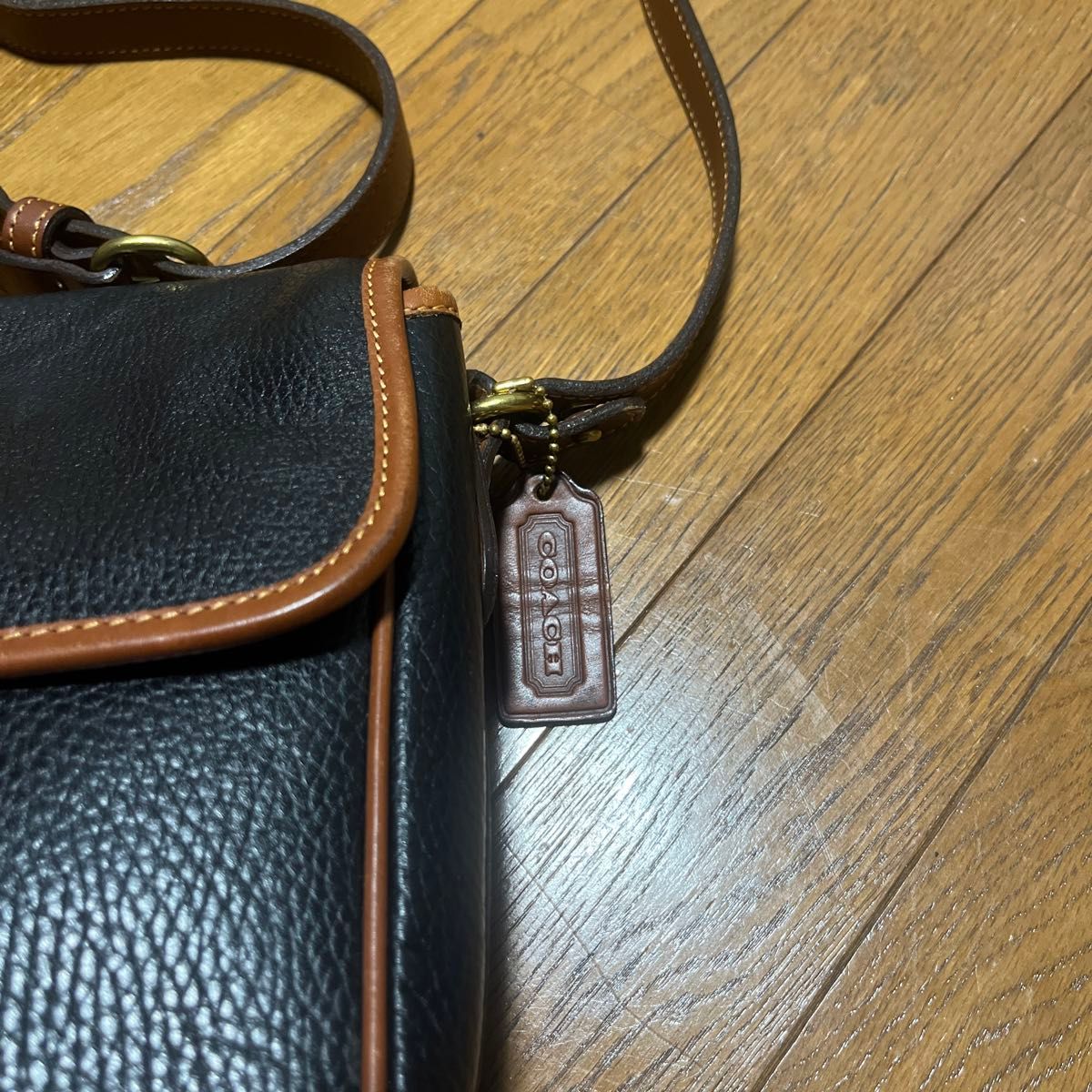 coach コーチ　オールド　old バック　ショルダーバック　鞄　バイカラー