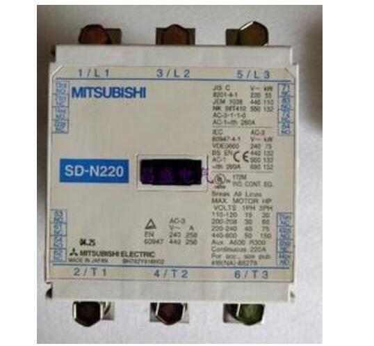 新品　MITSUBISHI　三菱　SD-N220 DC24V 非可逆式電磁接触器　【6ヶ月保証付き】_画像1